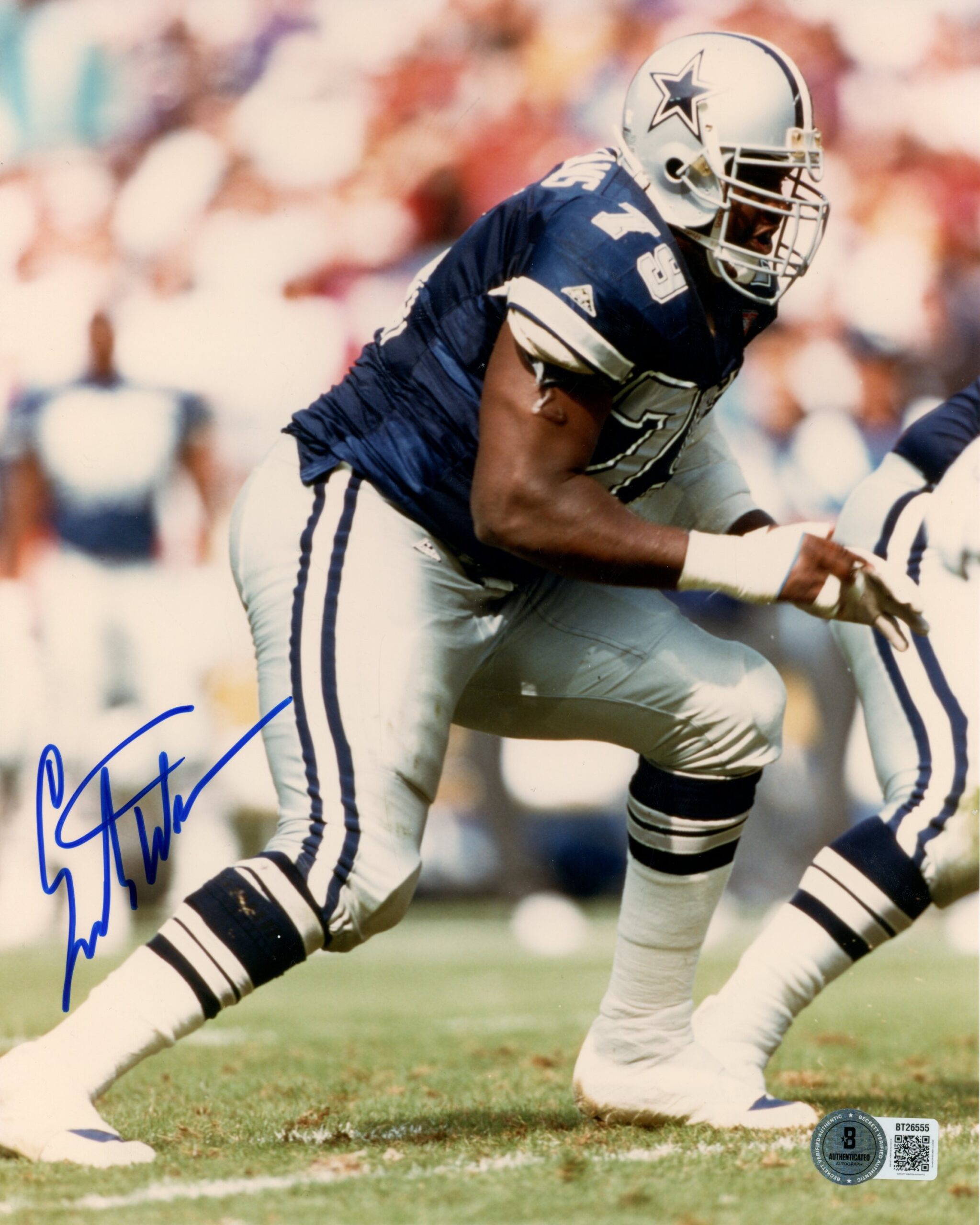 Erik Williams Autographed/Signed Dallas Cowboys 8x10 Photo Beckett 56722