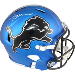 Jameson Williams Autographed Detroit Lions F/S 24 Alt Helmet Beckett 51296