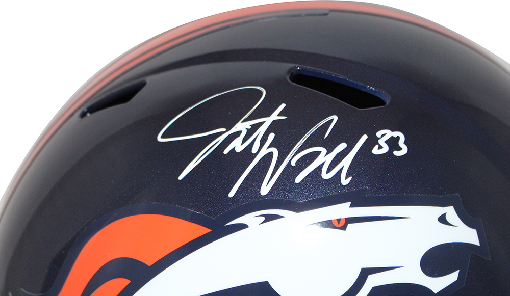 javonte williams signed helmet