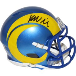 Kyren Williams Autographed/Signed Los Angeles Rams Mini Helmet Beckett