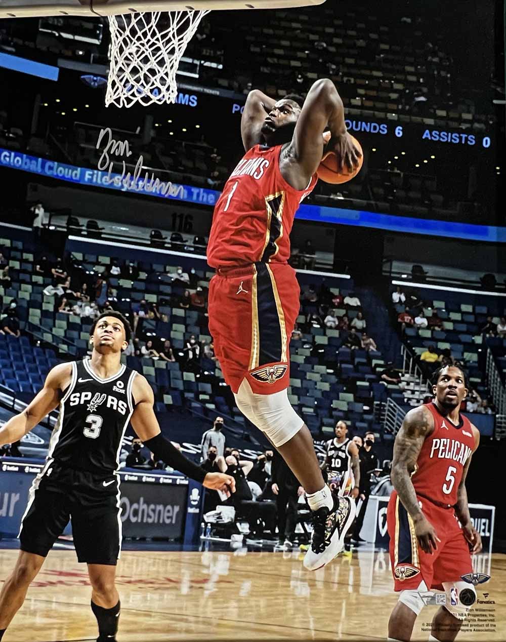 Zion Williamson Autographed New Orleans Pelicans 16x20 Photo Fanatics