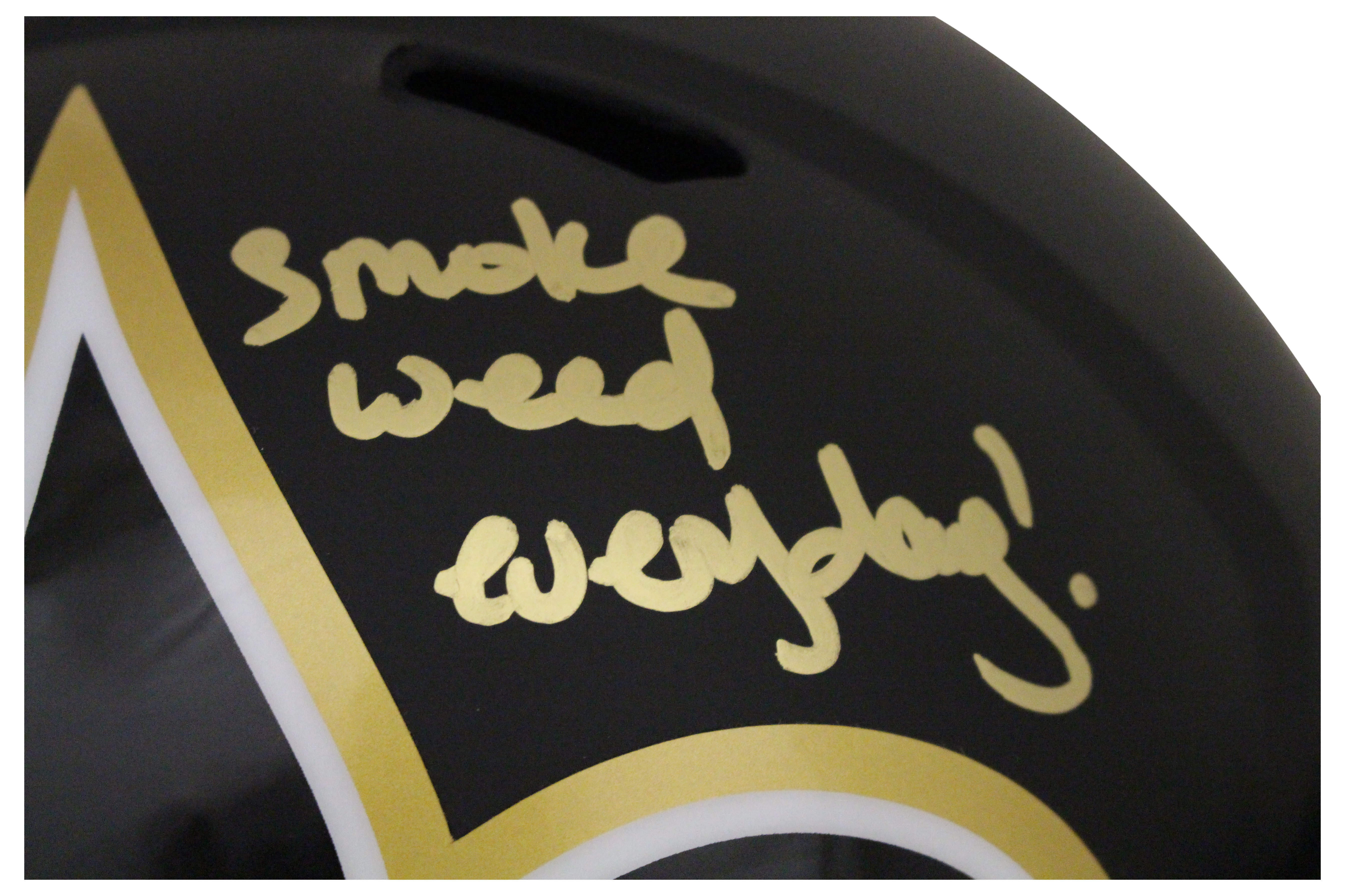 Ricky Williams Autographed New Orleans Saints F/S AMP Helmet Weed BAS 28514