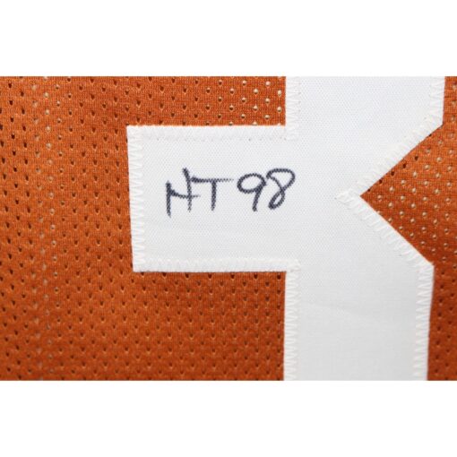 Ricky Williams Autographed/Signed College Style Orange Jersey "HT" TRI