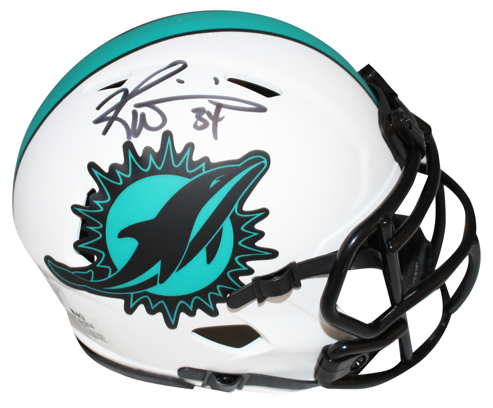 Ricky Williams Autographed Miami Dolphins Lunar Mini Helmet Beckett