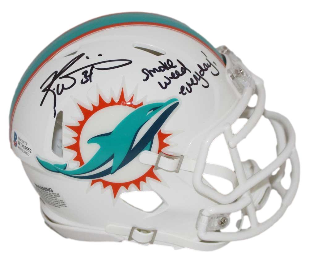 Ricky Williams Autographed Miami Dolphins Speed Mini Helmet SWED BAS 31378