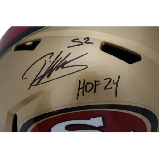 Patrick Willis Autographed San Francisco 49ers TB F/S Helmet HOF Beckett 45775