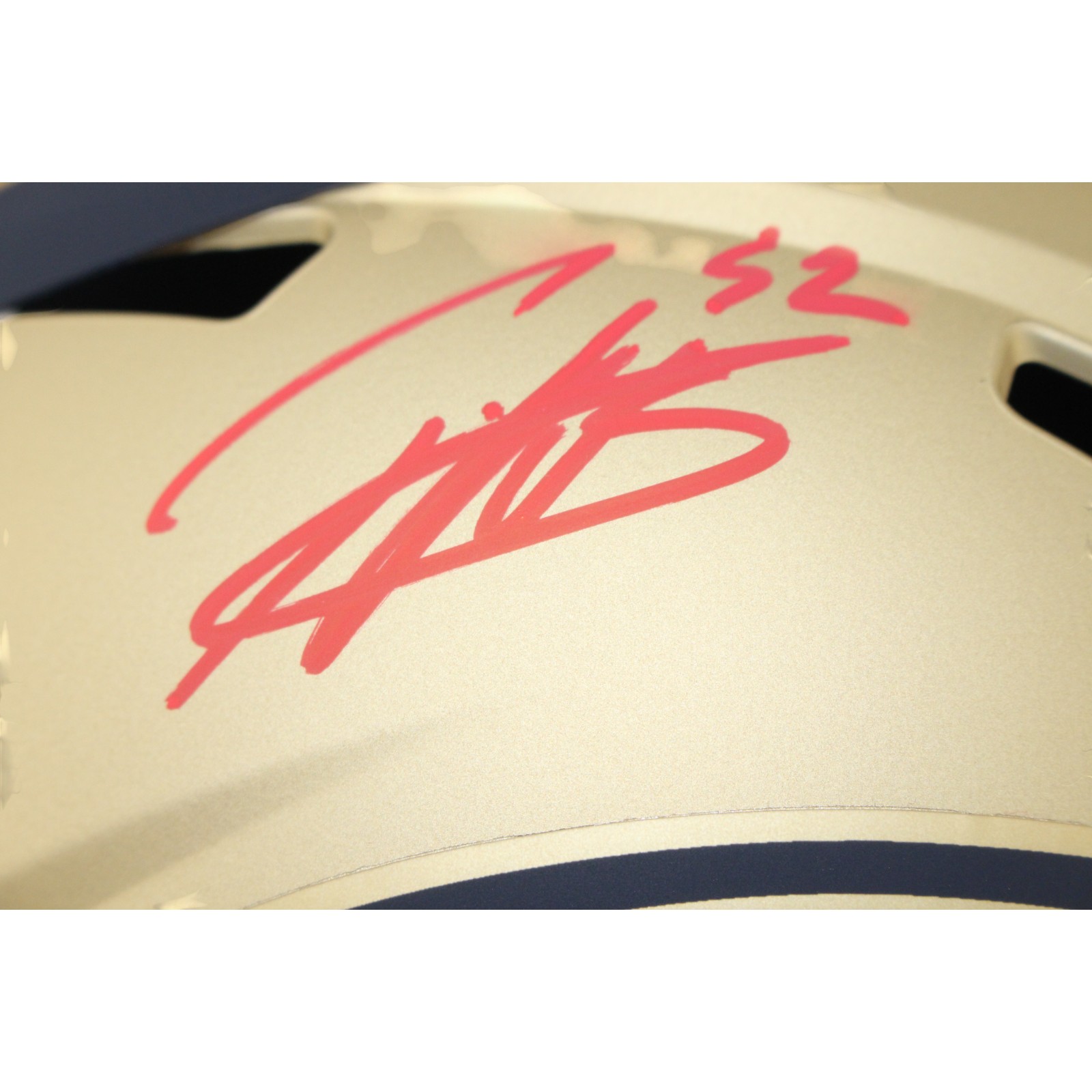 Patrick Willis Autographed San Francisco 49ers F/S Rave Helmet Beckett WIT 53223