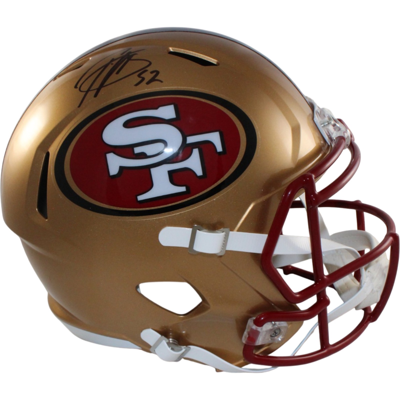 Patrick Willis Autographed San Francisco 49ers F/S TB Helmet Beckett WIT 55269