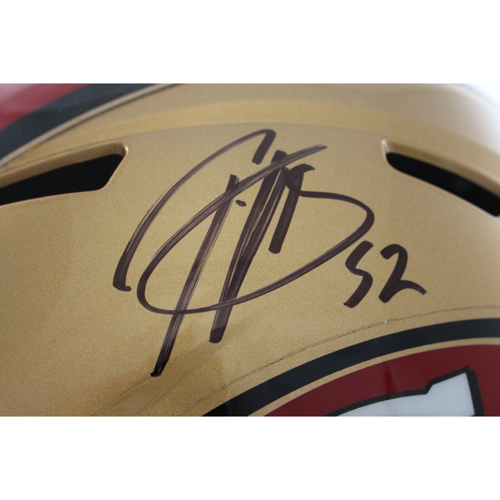 Patrick Willis Autographed San Francisco 49ers F/S TB Helmet Beckett WIT 55269 2 Patrick Willis Autographed San Francisco 49ers F/S TB Helmet Beckett WIT 55269