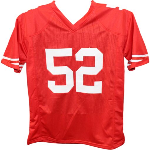 Patrick Willis Autographed/Signed Pro Style Red Jersey HOF Beckett