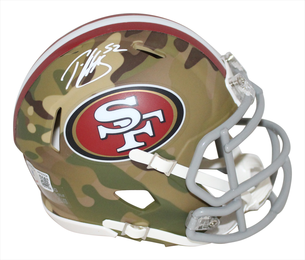 Patrick Willis Autographed San Francisco 49ers Camo Mini Helmet BAS
