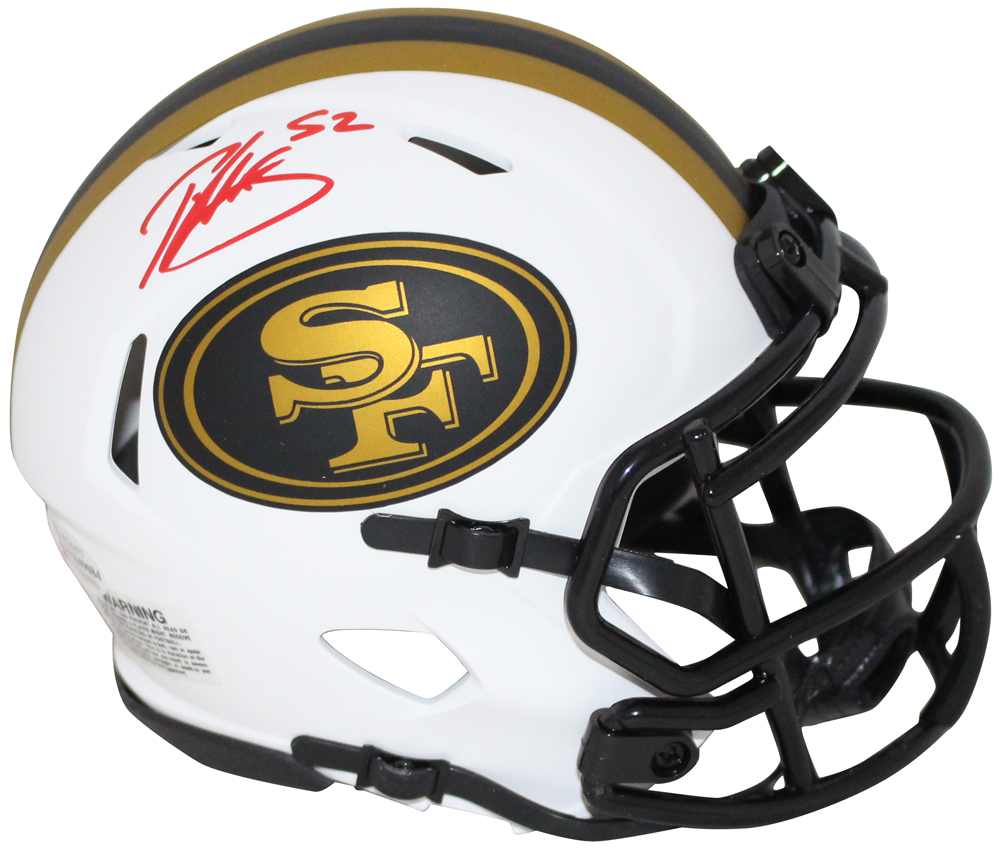 Patrick Willis Autographed San Francisco 49ers Lunar Mini Helmet BAS