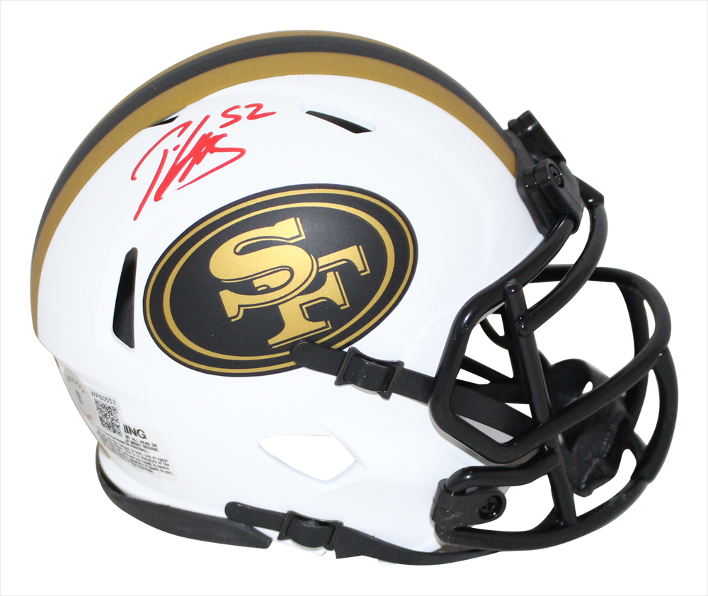 Patrick Willis Autographed San Francisco 49ers Lunar Mini Helmet BAS