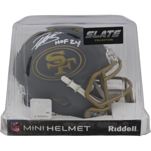 Patrick Willis Signed San Francisco 49ers Slate Mini Helmet HOF Beckett 48958