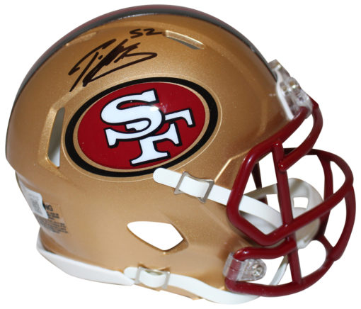 Patrick Willis Signed San Francisco 49ers 1996-08 Speed Mini Helmet Beckett