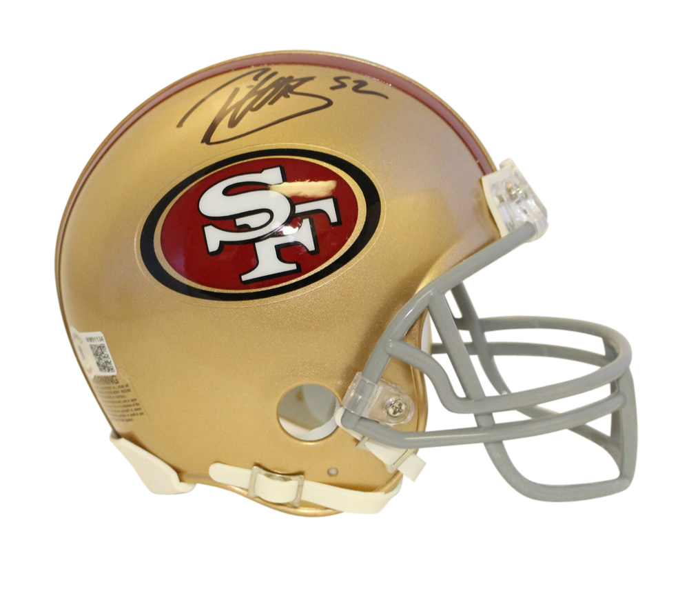 Patrick Willis Autographed/Signed San Francisco 49ers VSR4 Mini Helmet BAS