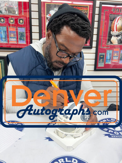 Patrick Willis Signed San Francisco 49ers 24 STS Mini Helmet Beckett 48961