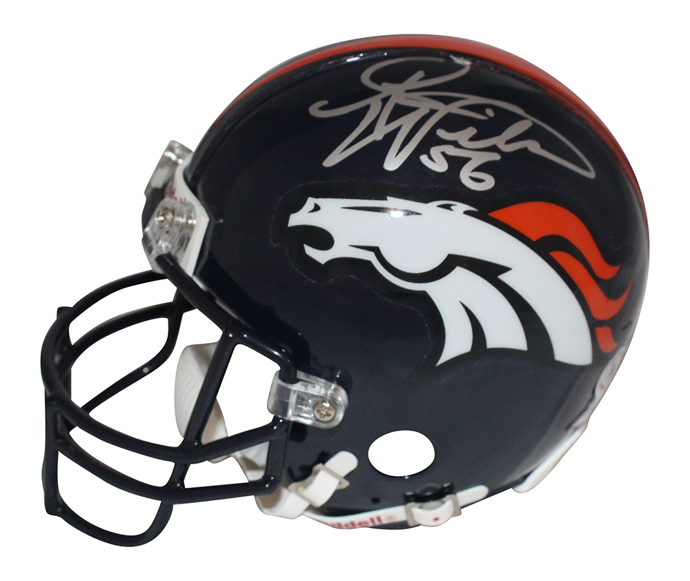 Al Wilson Autographed Denver Broncos Mini Helmet Beckett