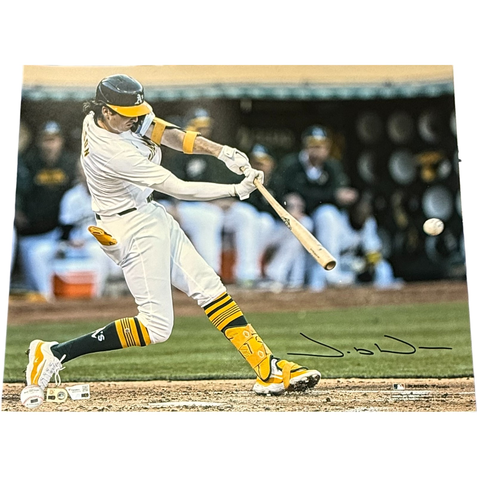 Jacob Wilson Autographed/Signed Oakland Athletics 16x20 Photo Fanatics 54400