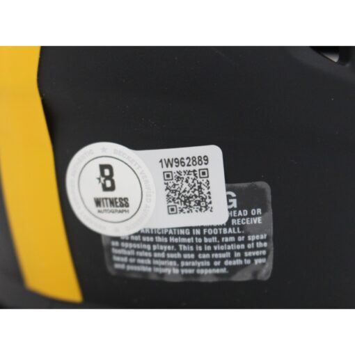 Roman Wilson Autographed Pittsburgh Steelers Eclipse Mini Helmet Beckett 48125