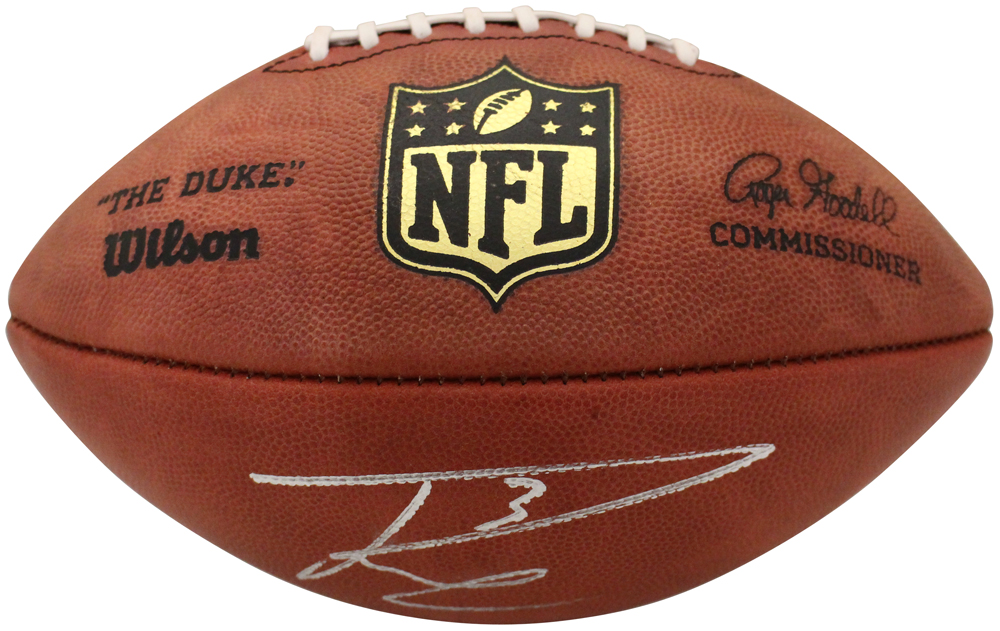 Russell Wilson Autographed Denver Broncos Official Football Beckett