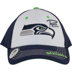 Russell Wilson Autographed/Signed Seattle Seahawks One Size Hat Beckett 55000