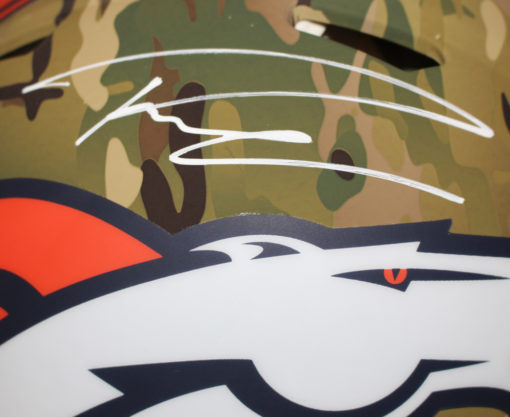 Russell Wilson Autographed Denver Broncos Authentic Camo Helmet FAN