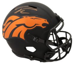 Russell Wilson Autographed Denver Broncos F/S Eclipse Speed Helmet FAN