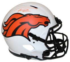 Russell Wilson Autographed Denver Broncos Authentic Lunar Helmet FAN
