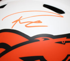 Russell Wilson Autographed Denver Broncos Authentic Lunar Helmet FAN