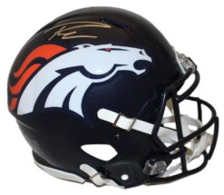 Russell Wilson Autographed Denver Broncos Authentic Speed Helmet FAN