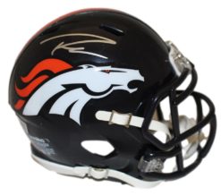 Russell Wilson Autographed Denver Broncos Speed Mini Helmet FAN