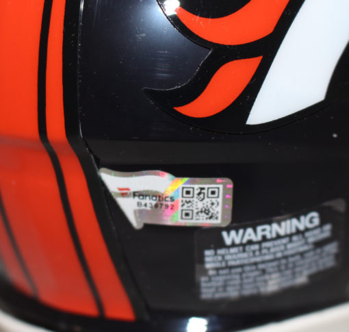 Russell Wilson Autographed Denver Broncos Speed Mini Helmet FAN