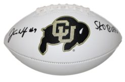 Juwann Winfree Autographed Colorado Buffaloes Logo Football Sko Buffs 24295