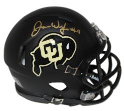 Juwann Winfree Autographed/Signed Colorado Buffaloes Black Mini Helmet 24290