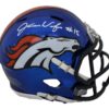 Juwann Winfree Autographed/Signed Denver Broncos Chrome Mini Helmet 24298