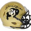 Juwann Winfree Autographed/Signed Colorado Buffaloes Gold Mini Helmet 24292