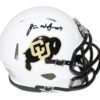 Juwann Winfree Autographed/Signed Colorado Buffaloes White Mini Helmet 24289