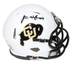 Juwann Winfree Autographed/Signed Colorado Buffaloes White Mini Helmet 24289