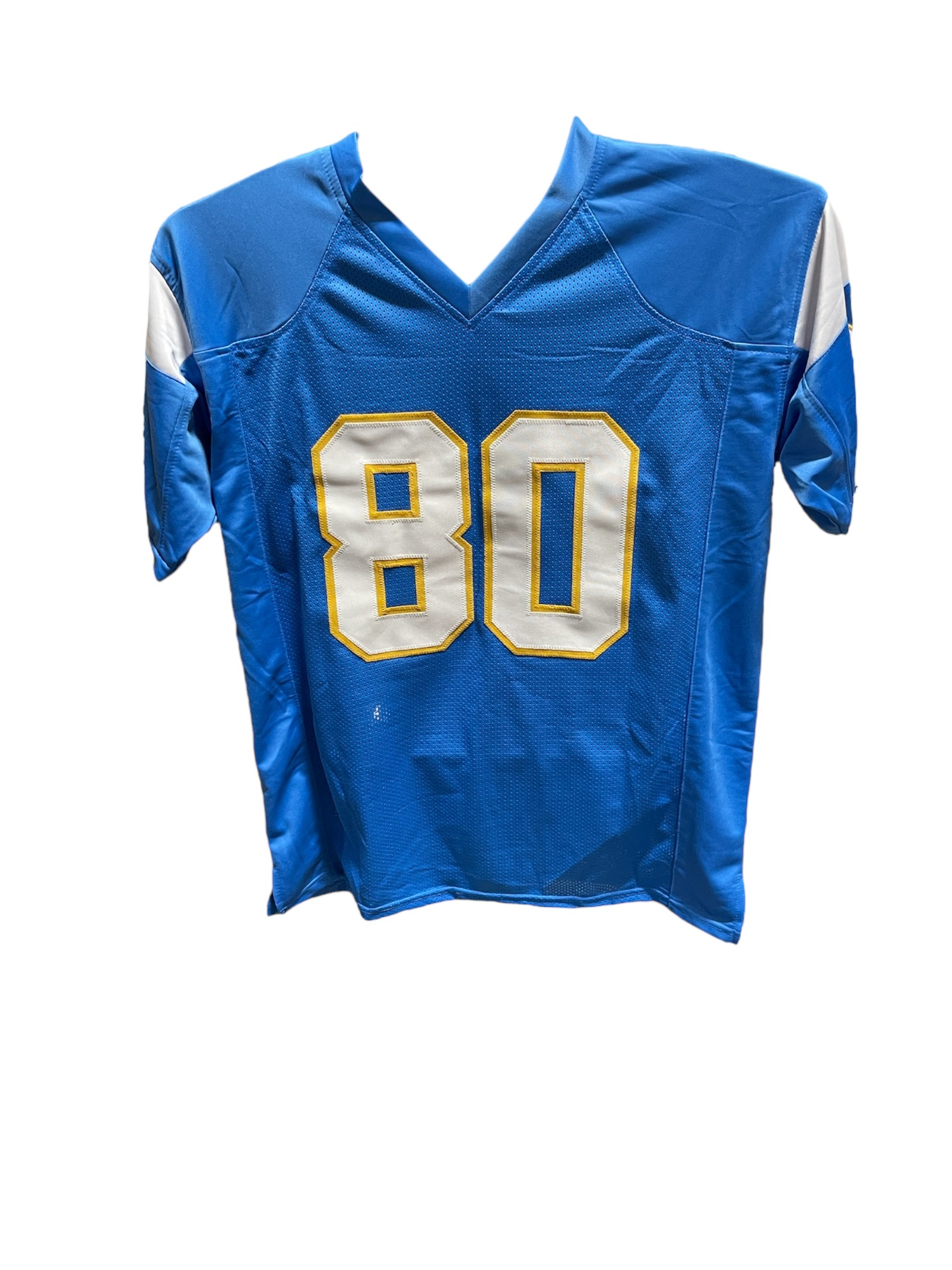 Kellen WInslow Autographed/Signed Pro Style Jersey Blue Beckett 