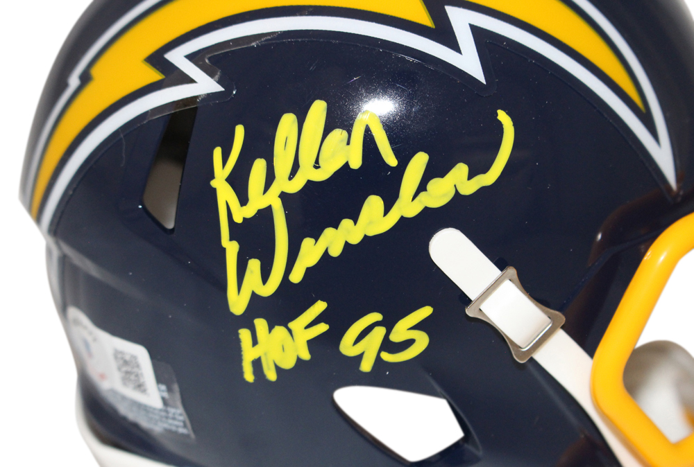Kellen Winslow Signed San Diego Chargers TB Mini Helmet HOF Beckett
