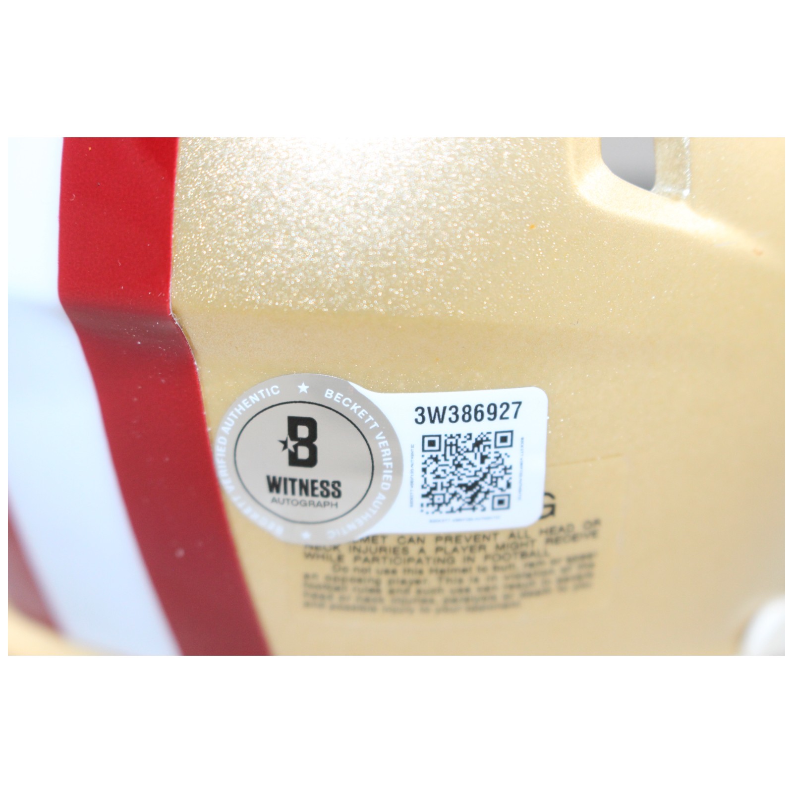 Dee Winters Autographed/Signed San Francisco 49ers Mini Helmet Beckett WIT 53058 4 Dee Winters Autographed/Signed San Francisco 49ers Mini Helmet Beckett WIT 53058