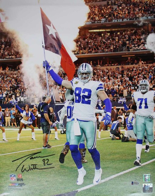 Jason Witten Autographed/Signed Dallas Cowboys 16x20 Photo BAS 24179 PF