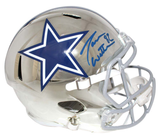 Jason Witten Autographed/Signed Dallas Cowboys Chrome Replica Helmet BAS 24197