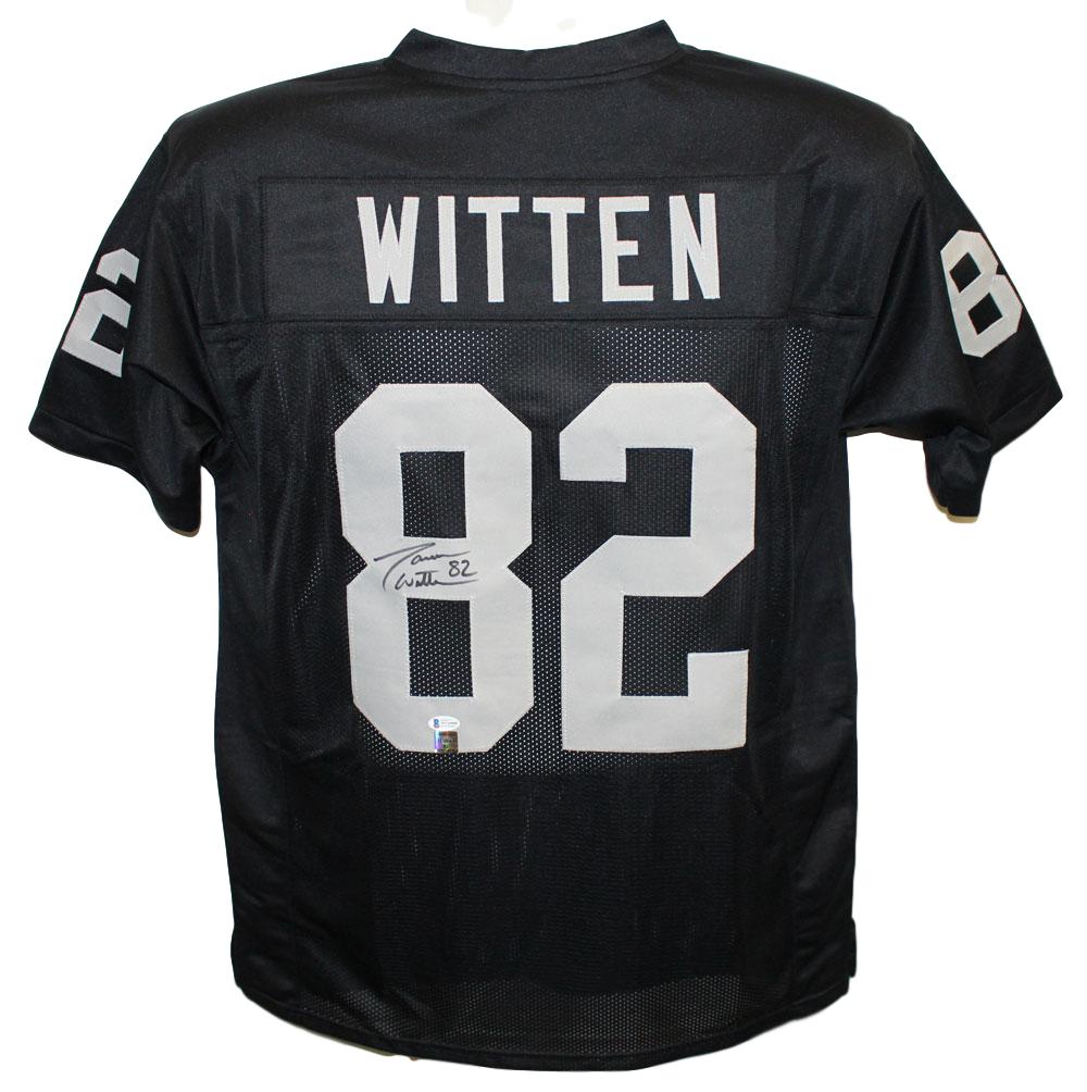 Jason Witten Autographed/Signed Pro Style Black XL Jersey BAS 28332