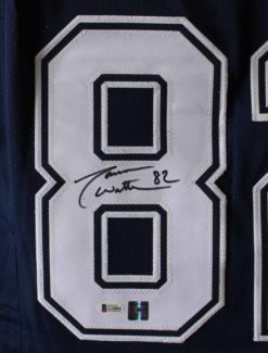 Jason Witten Autographed/Signed Dallas Cowboys Blue XL Jersey BAS 24171