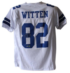 Jason Witten Autographed/Signed Dallas Cowboys White XL Jersey BAS 24172