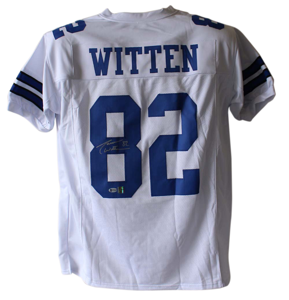 Jason Witten Autographed/Signed Dallas Cowboys White XL Jersey BAS