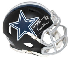Jason Witten Autographed Dallas Cowboys Black Matte Mini Helmet BAS 24180