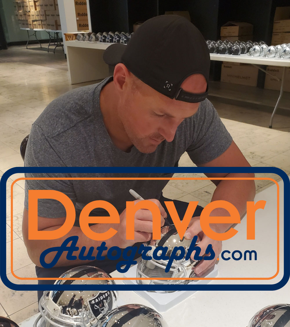 Jason Witten Autographed Las Vegas Raiders Chrome Mini Helmet BAS 28338